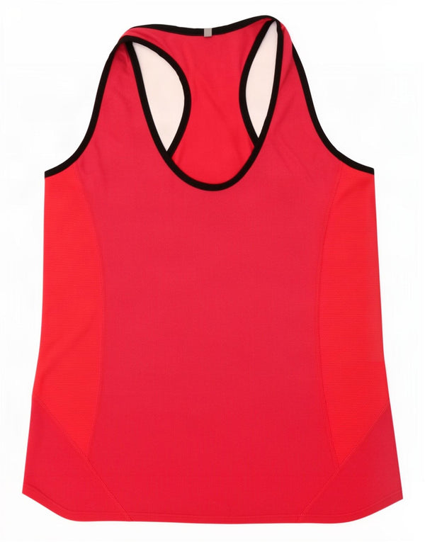 Nike Damen Dri Fit Weste Top UK 14 Large Pink Colourblock