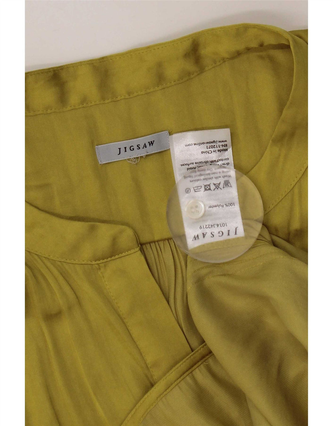 Jigsaw Damen ärmelloses Tunika-Top, groß, gelb, Polyester