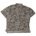 Manuel Ritz Herren Kurzarm-Pulloverhemd IT 50 Mittelgrau Paisley