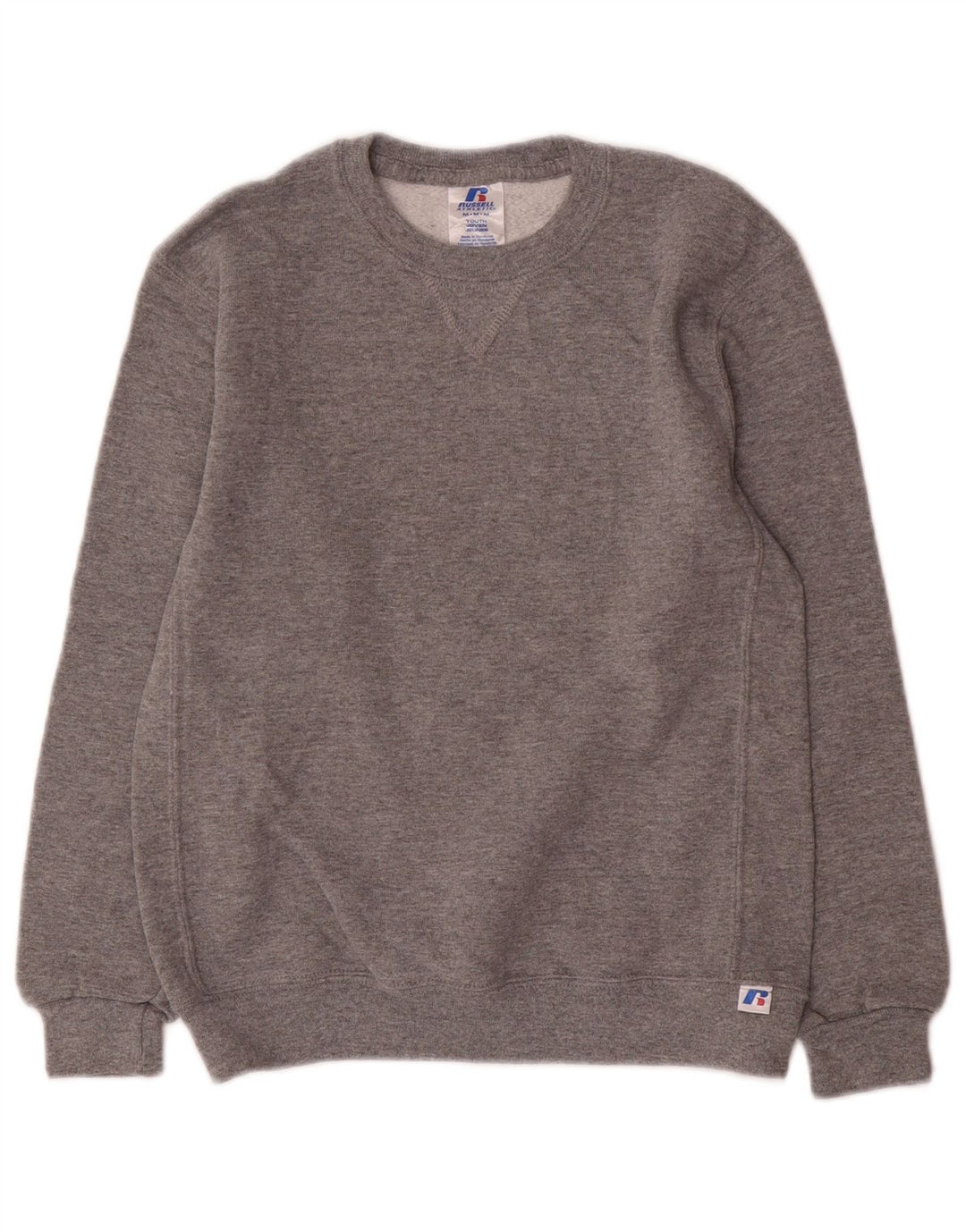 Russell Athletic Sweatshirt-Pullover für Jungen, 11–12 Jahre, mittelgrau gefleckt