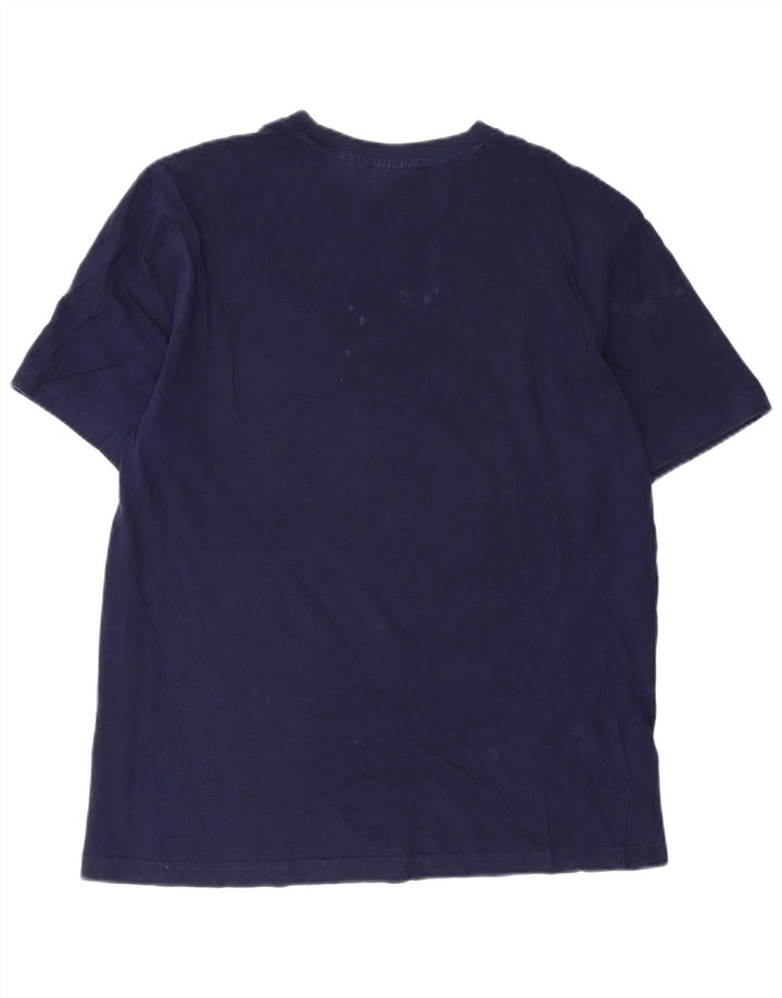 Fila Herren-T-Shirt mit Grafik, mittlere marineblaue Baumwolle