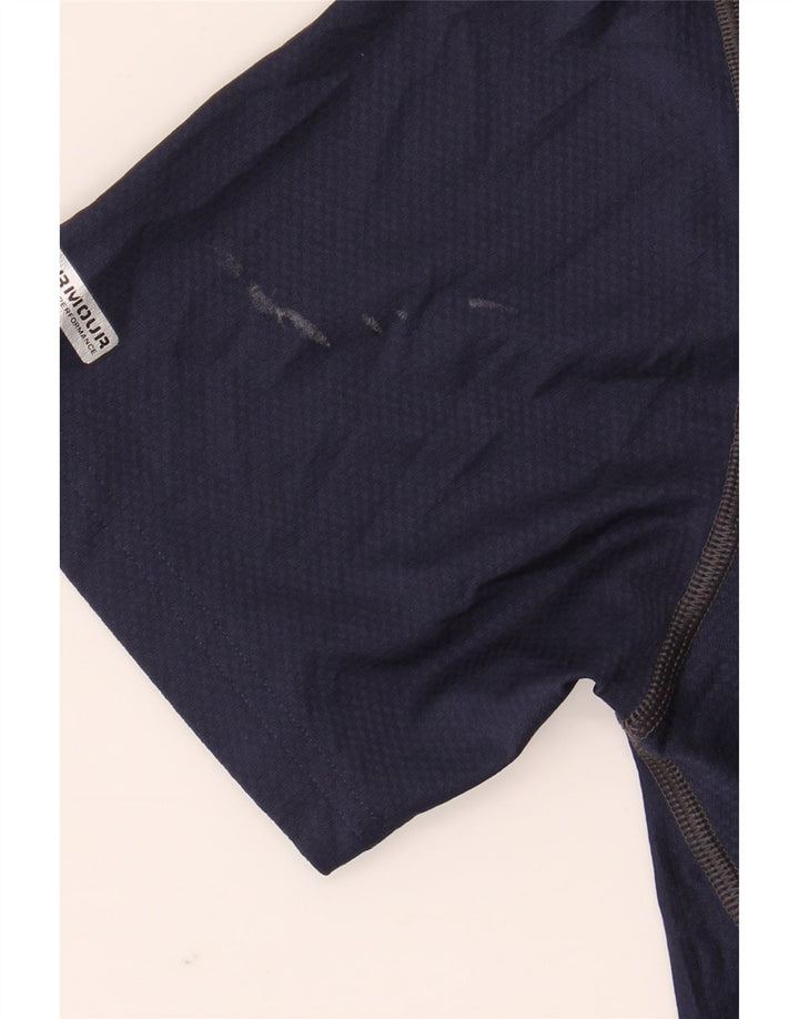 Under Armour Herren Heat Gear T-Shirt Top Small Marineblau Polyester