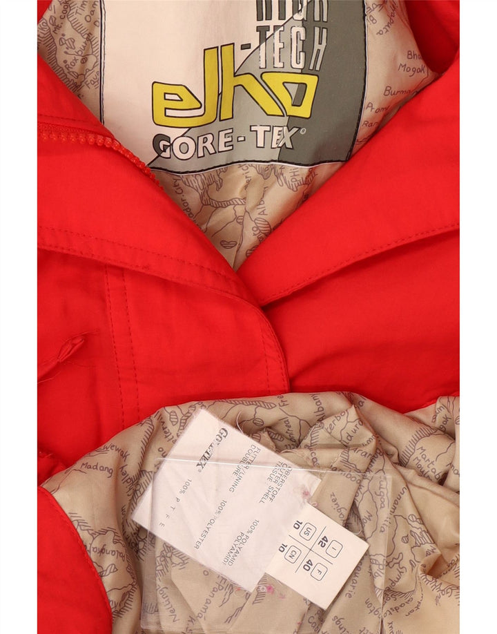 ELHO Damen Gore-Tex Loose Fit Skijacke IT 42 Mittelrotes Polyamid