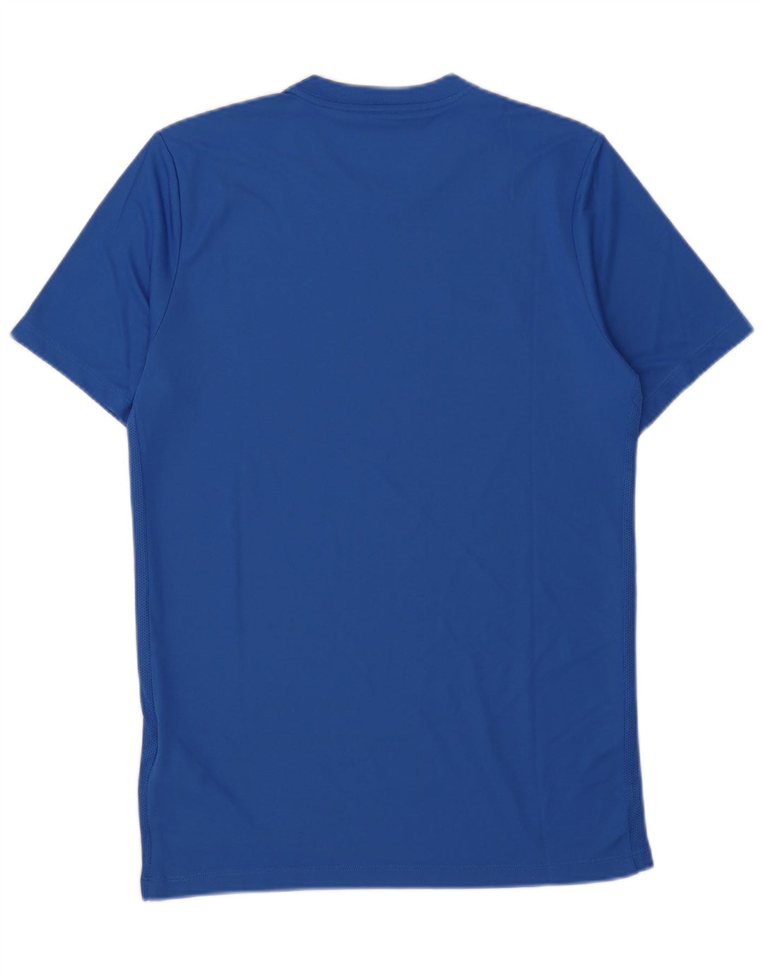 Nike Herren Dri Fit Grafik-T-Shirt-Oberteil aus mittelblauem Polyester