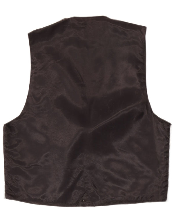 Vintage Damen Weste UK 18 XL Grau geblümt