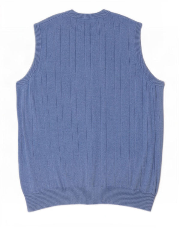 Marks & Spencer Herren-Weste, Tanktop, Größe S, Blau, Baumwolle