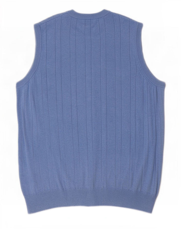 Marks & Spencer Herren-Weste, Tanktop, Größe S, Blau, Baumwolle