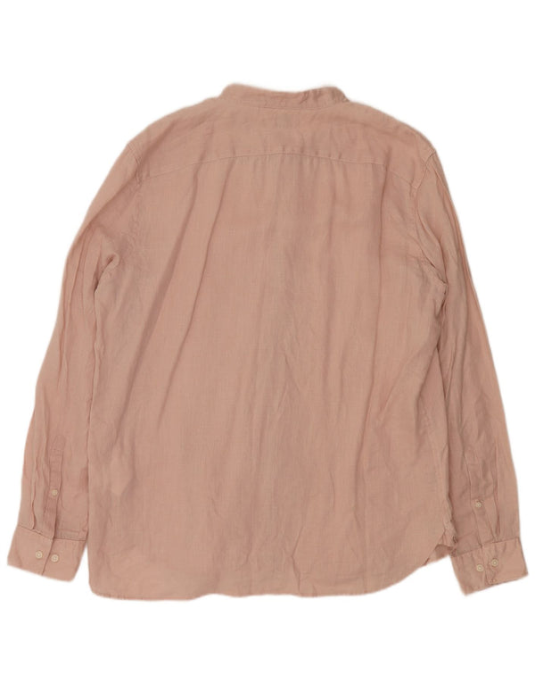 Timberland Herren Slim Fit Hemd XL Rosa Leinen