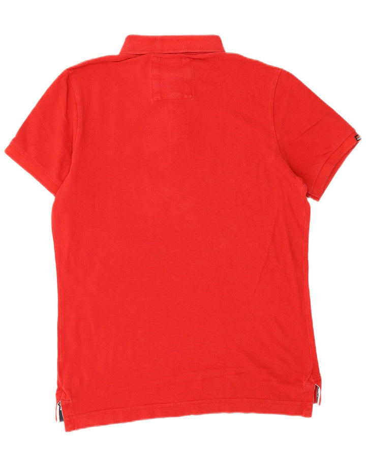 Superdry Herren-Poloshirt, große rote Baumwolle
