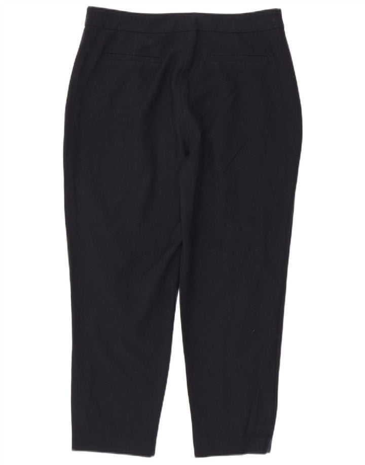 Marks & Spencer Damen-Hose mit kurzem Schnitt, UK 12, M, W30, L25, Marineblau