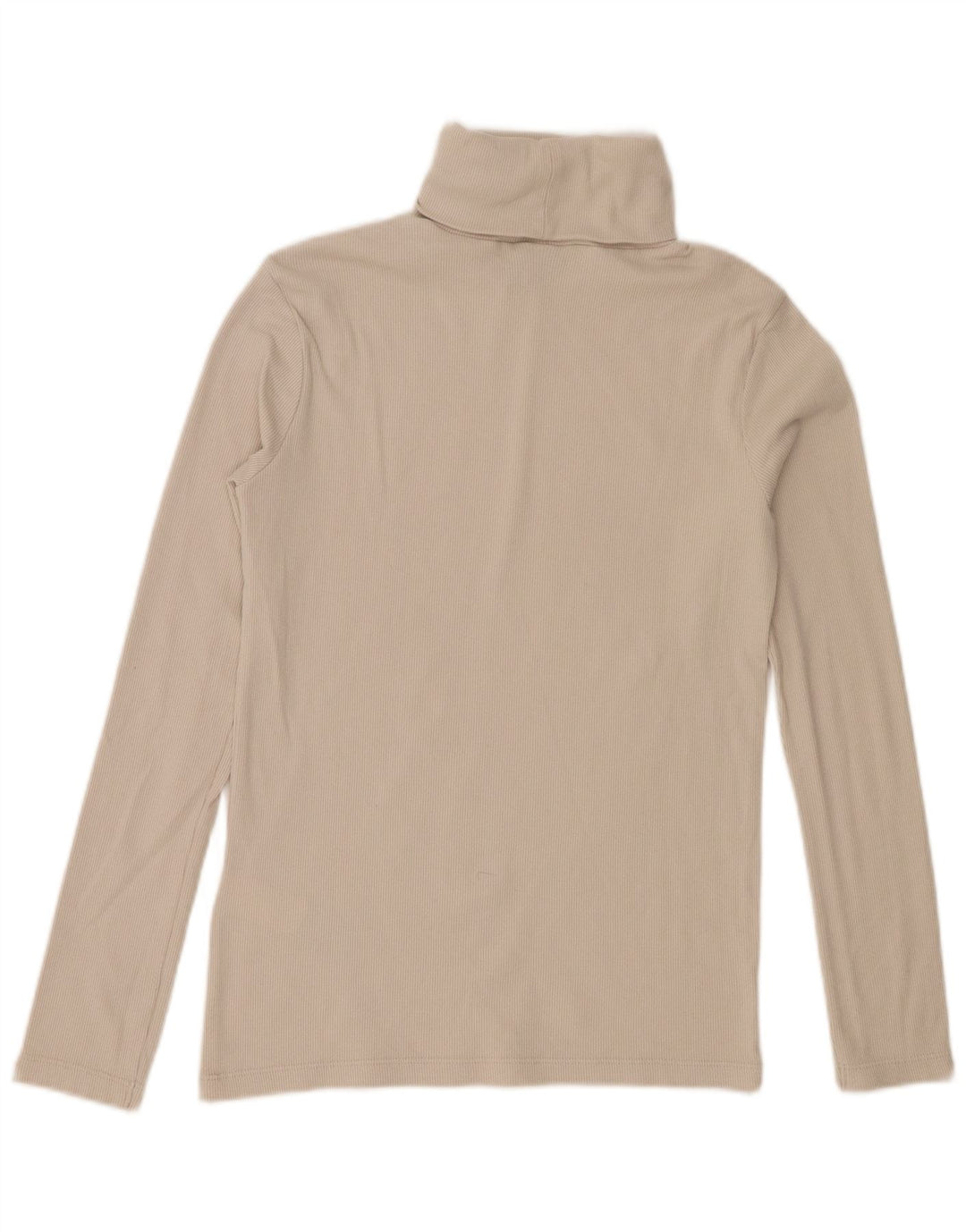 Kappa Damen Top Langarm UK 10 Small Beige Baumwolle