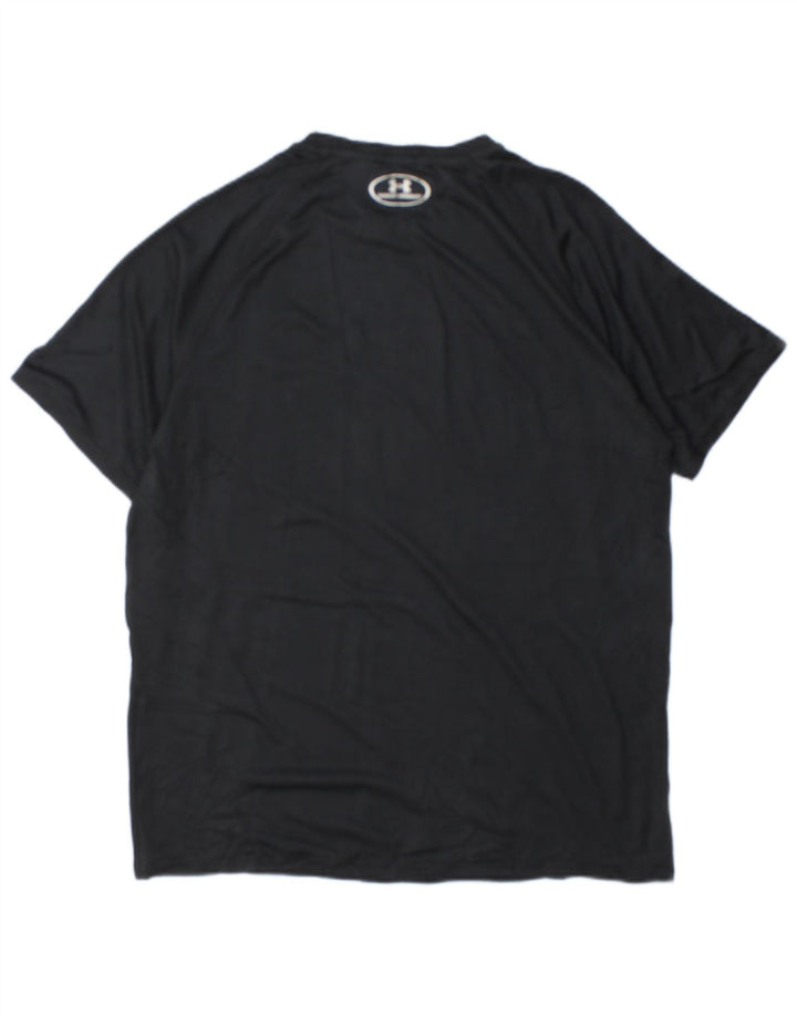 Under Armour Herren Heat Gear Graphic T-Shirt Top Medium Schwarz