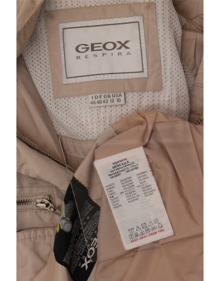 Geox Womens Respira Utility Jacke UK 12 Medium Beige Polyester