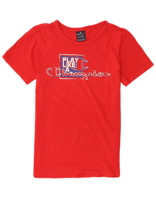 Champion T-Shirt mit Grafik für Jungen, 13–14 Jahre, XL, rote Baumwolle