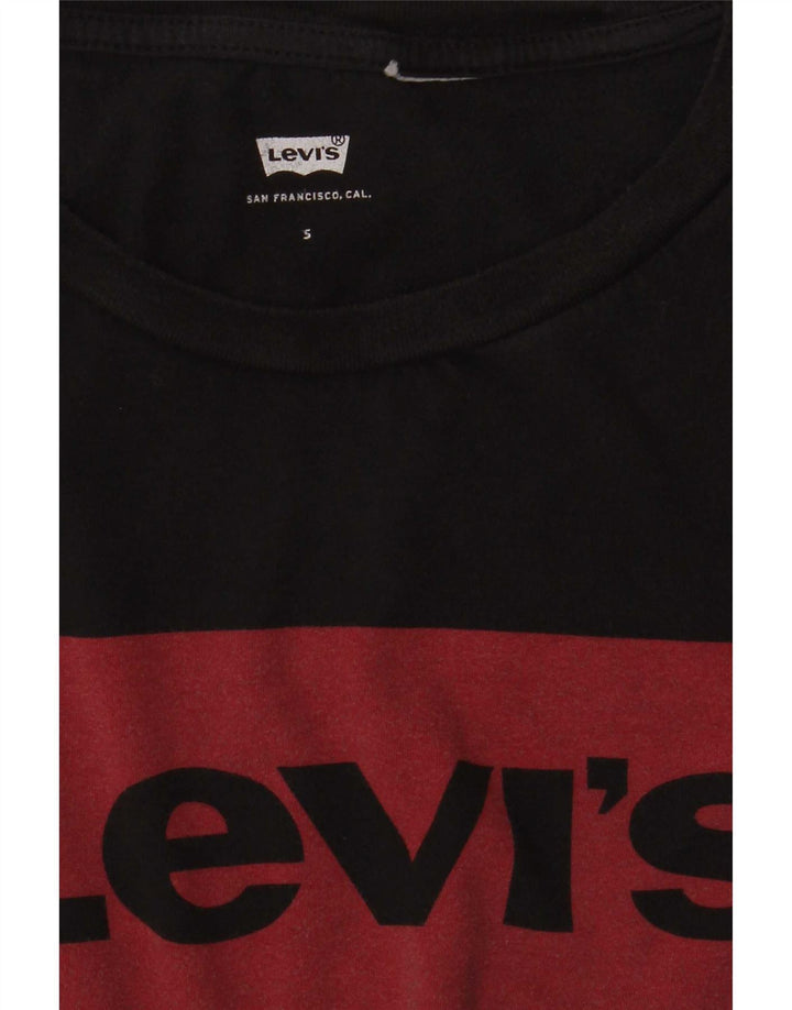 Levi's Damen-T-Shirt mit Grafik, UK 10, Größe S, Schwarz