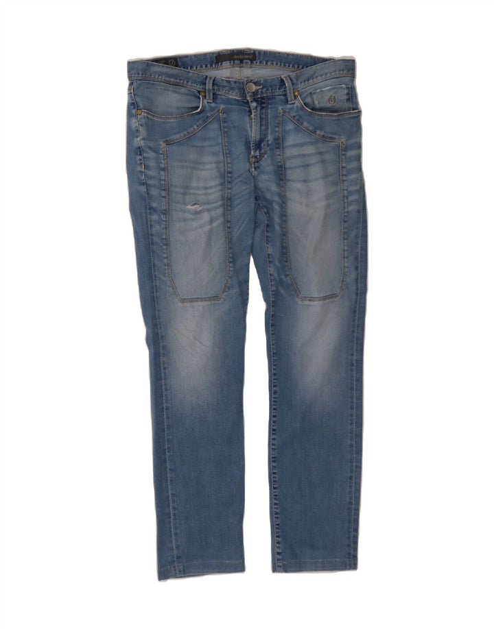 JECKERSON Mens Slim Jeans W34 L29 Blue Cotton Vintage Jeckerson and Second-Hand Jeckerson from Messina Hembry 