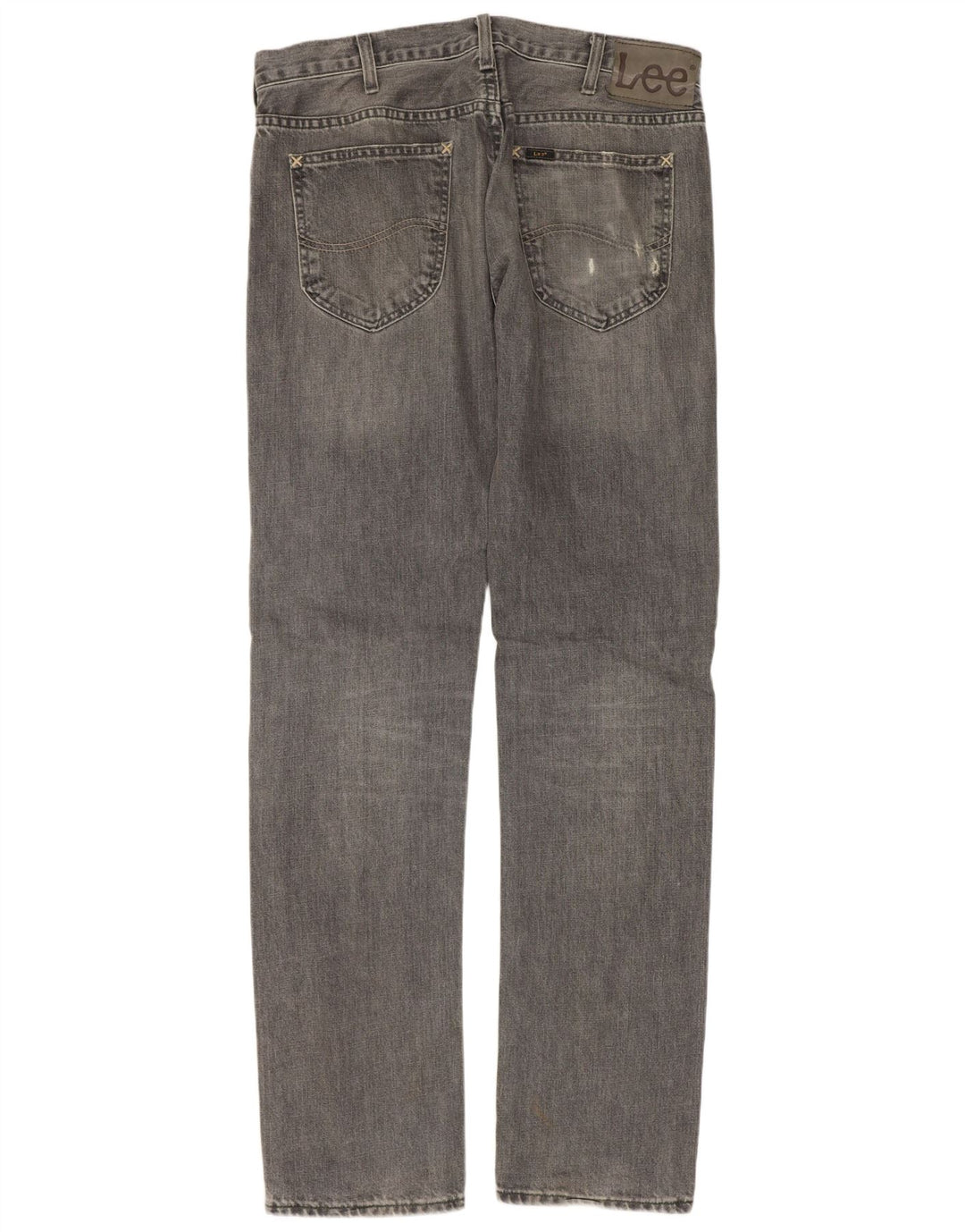 LEE Herren Daren Straight Jeans W33 L34 Graue Baumwolle