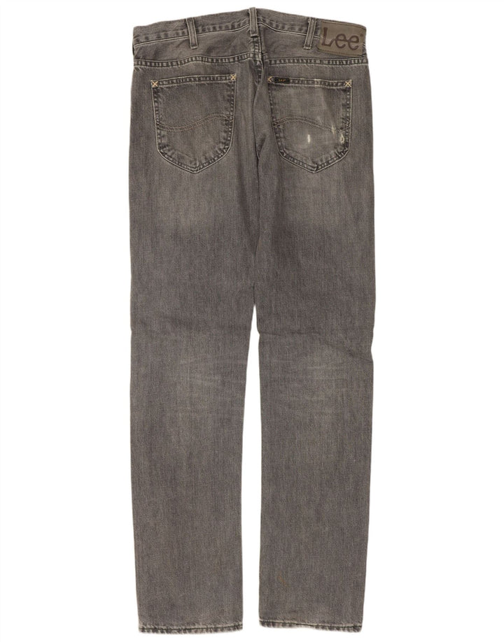 LEE Herren Daren Straight Jeans W33 L34 Graue Baumwolle