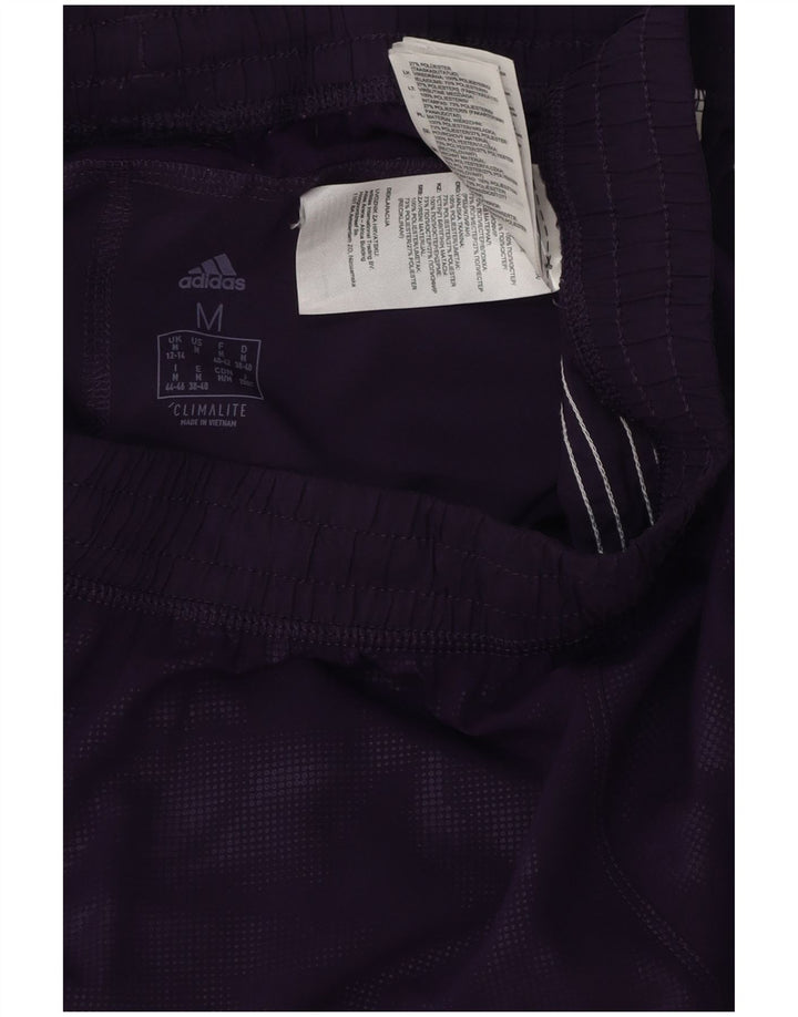 ADIDAS Damen Climalite Sport Shorts UK 12/14 Mittellila Polyester