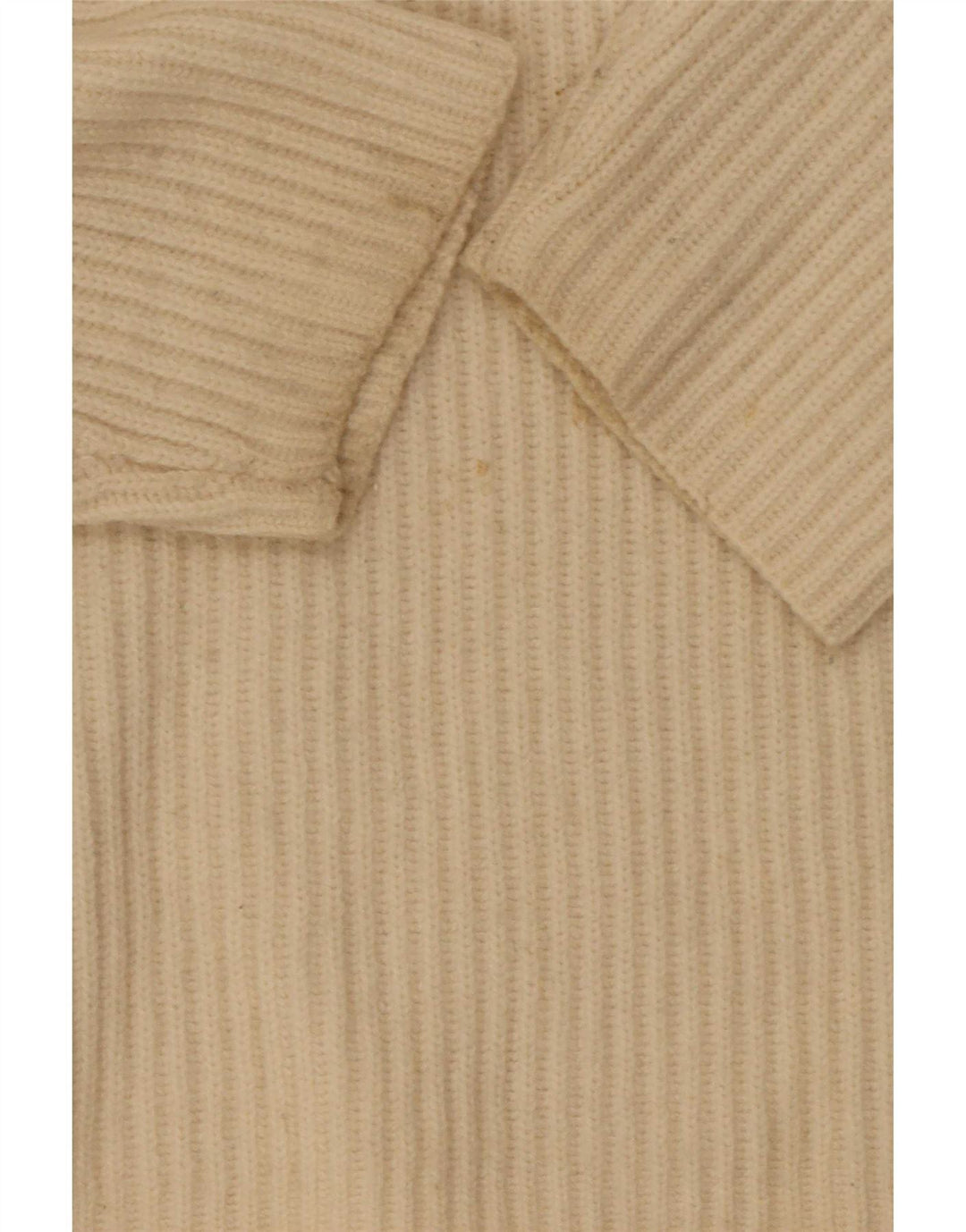 All Saints Damen-Pullover, übergroß, V-Ausschnitt, Gr. 14, Mittel, gebrochenes Weiß