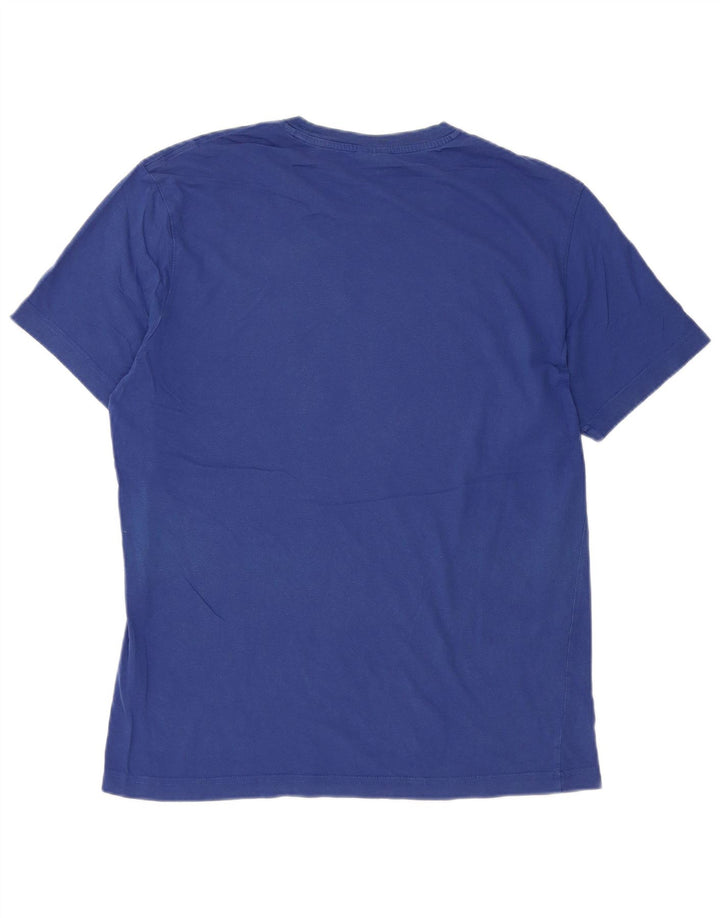 Champion Herren-T-Shirt mit Grafik, mittelblaue Baumwolle