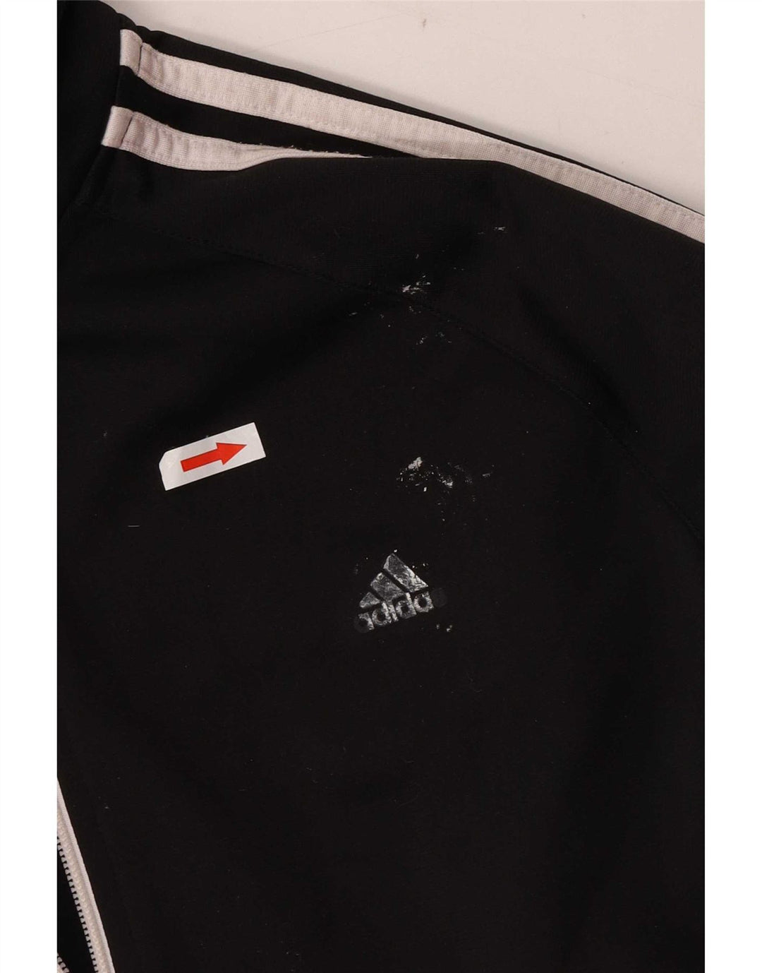 Adidas Damen Trainingsanzug Top Jacke UK 12/14 Medium Schwarz Polyester