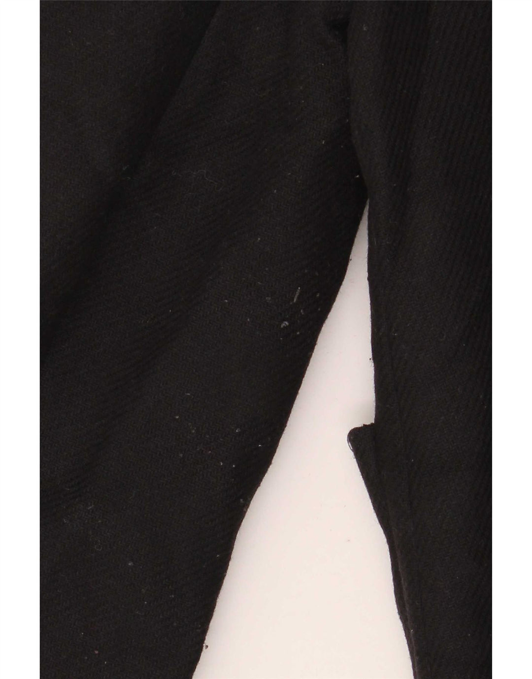 Zara Damen-Übergroßer Mantel mit Kapuze, UK 10, kleine schwarze Wolle