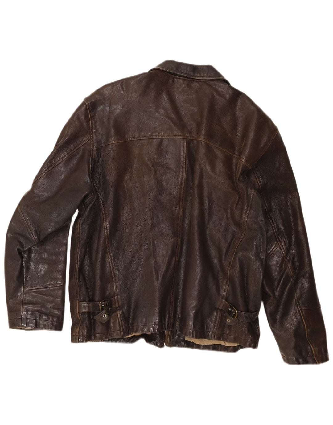 Alan Gordon Herren Lederjacke UK 44 2XL Braunes Leder