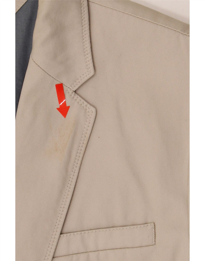 TOMMY HILFIGER Mens 2 Button Blazer Jacket UK 40 Large Beige Cotton Vintage Tommy Hilfiger and Second-Hand Tommy Hilfiger from Messina Hembry 