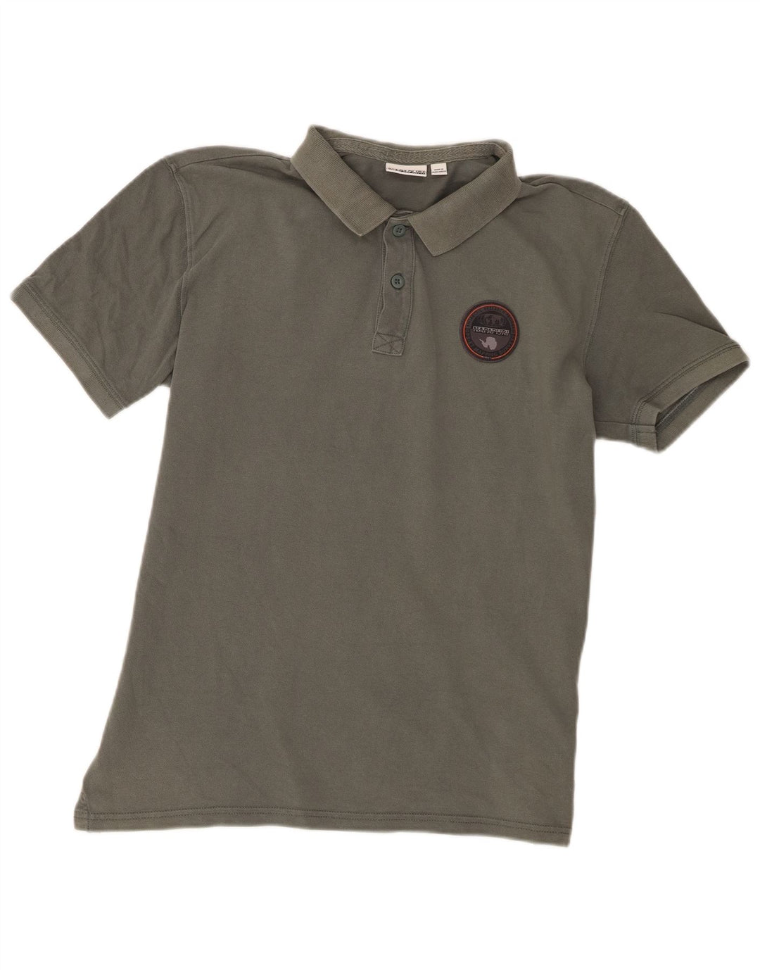 Napapijri Herren-Poloshirt, große graue Baumwolle
