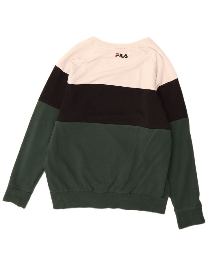 FILA Herren-Sweatshirt mit Grafik, mittelgroß, mehrfarbig, Farbblock