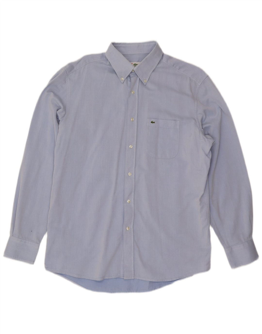 LACOSTE Herren-Hemd mit normaler Passform, Größe 43, große blaue Baumwolle