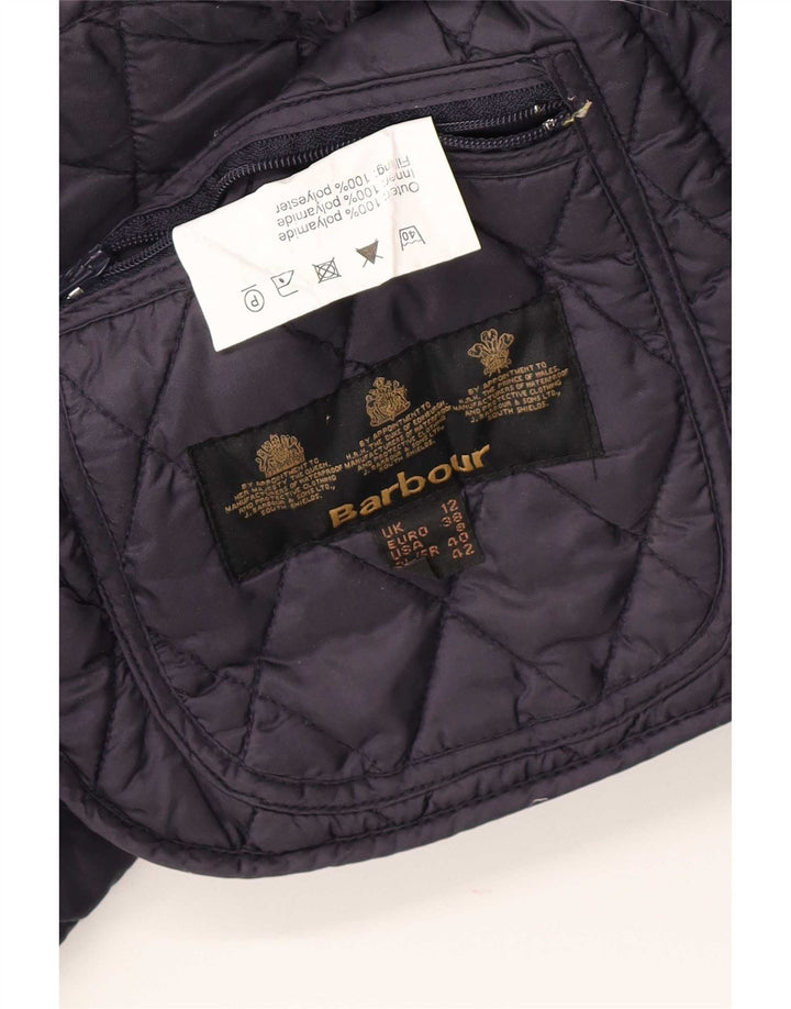 Barbour Damen Steppjacke UK 12 Medium Marineblau Polyester