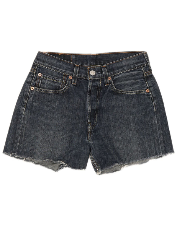 Levi's Damen 501 Jeansshorts W28 mittelblaue Baumwolle