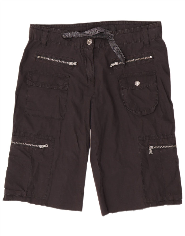 Calvin Klein Jeans Damen Cargoshorts W32 Mittelschwarze Baumwolle