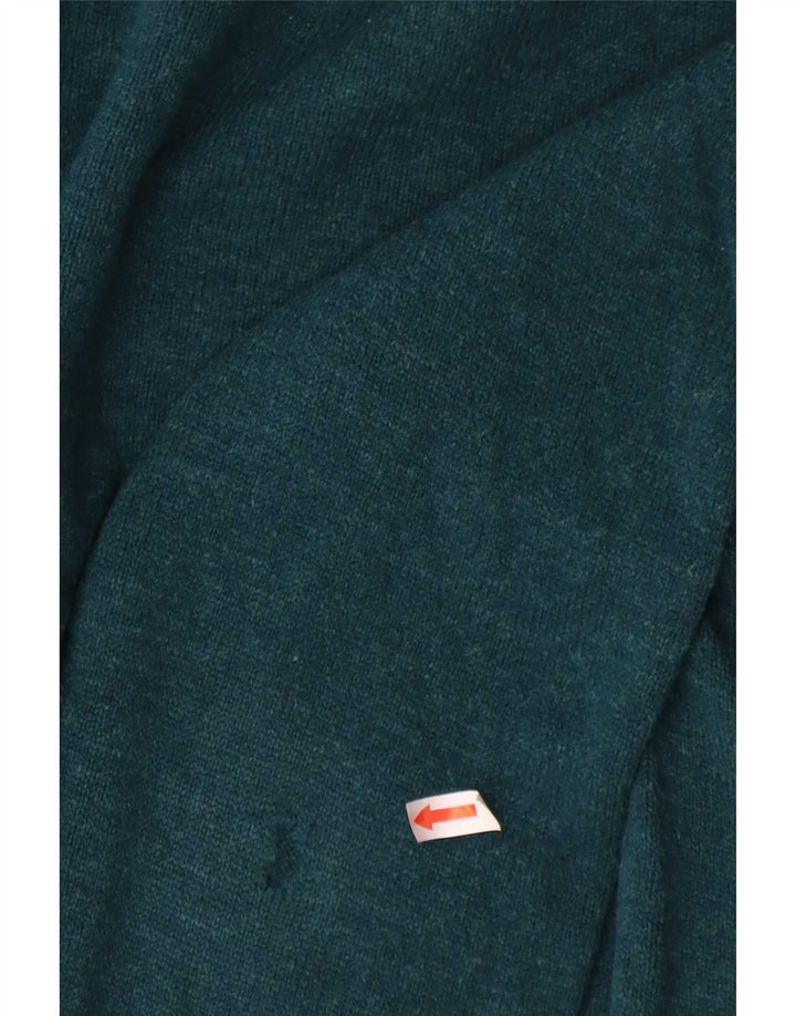 Marks & Spencer Herren-Pullover mit Rundhalsausschnitt, XL, grüne Lammwolle