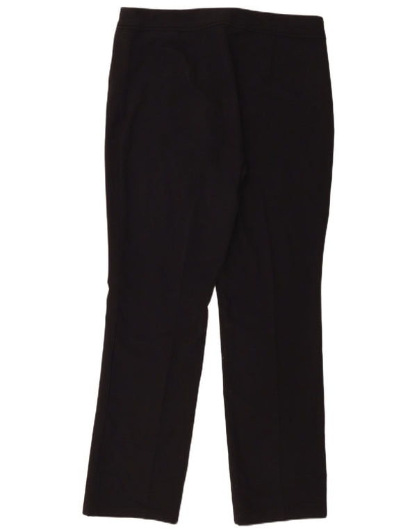 Marks & Spencer Damen Gerade Freizeithose UK 14 Medium W34 L30 Schwarz