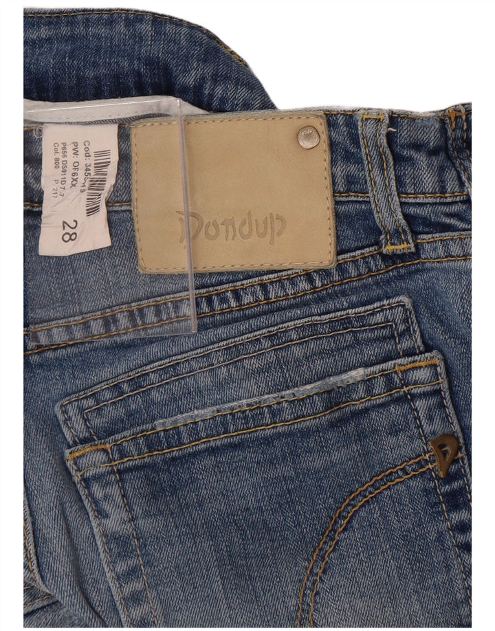 Dondup Damen Skinny Jeans W28 L31 Blaue Baumwolle