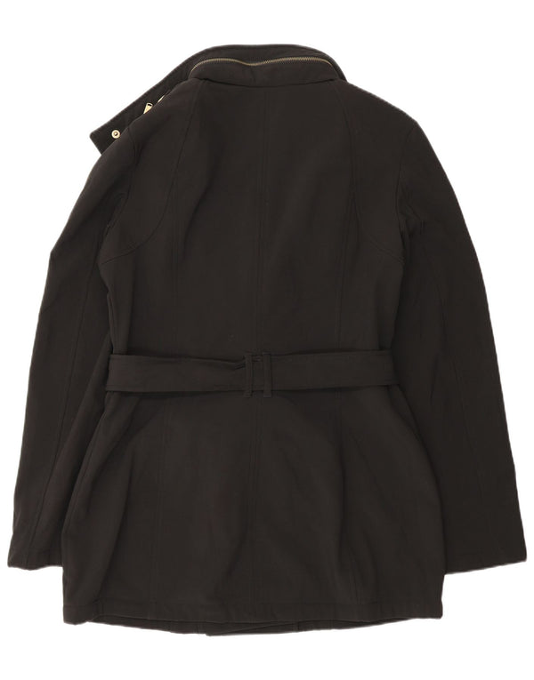 Michael Kors Damen Militärjacke UK 10 Small Schwarz Polyester