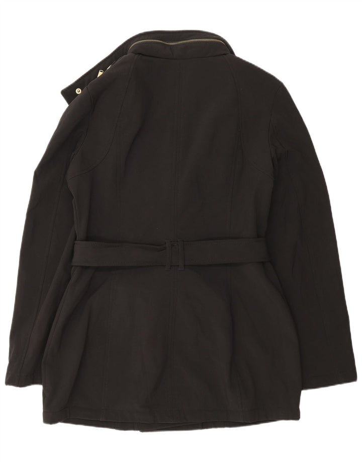 Michael Kors Damen Militärjacke UK 10 Small Schwarz Polyester