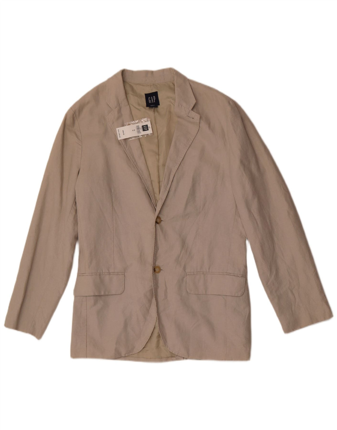 Gap Herren-Blazer mit 2 Knöpfen, UK 38, mittelgraues Leinen