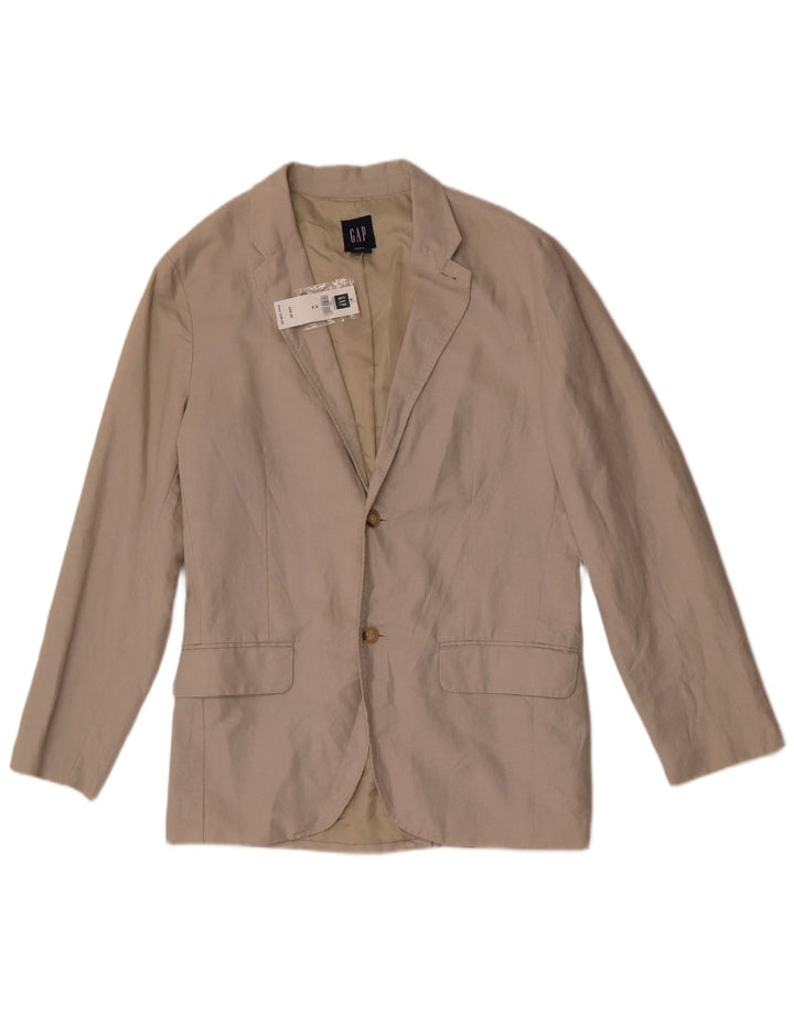 Gap Herren-Blazer mit 2 Knöpfen, UK 38, mittelgraues Leinen