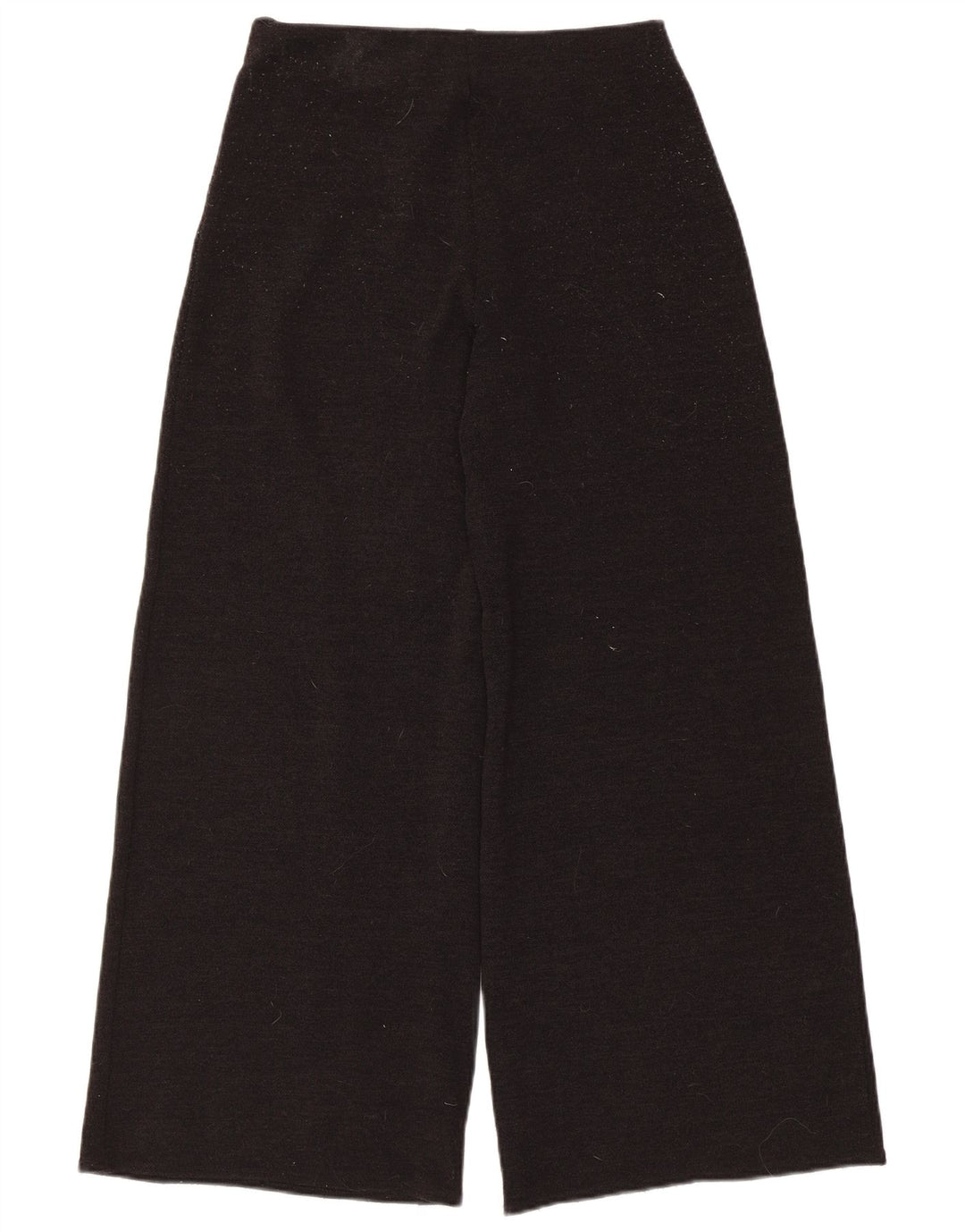 Zara Damen-Freizeithose mit weitem Bein, Größe M, W28, L28, Schwarz, Polyester