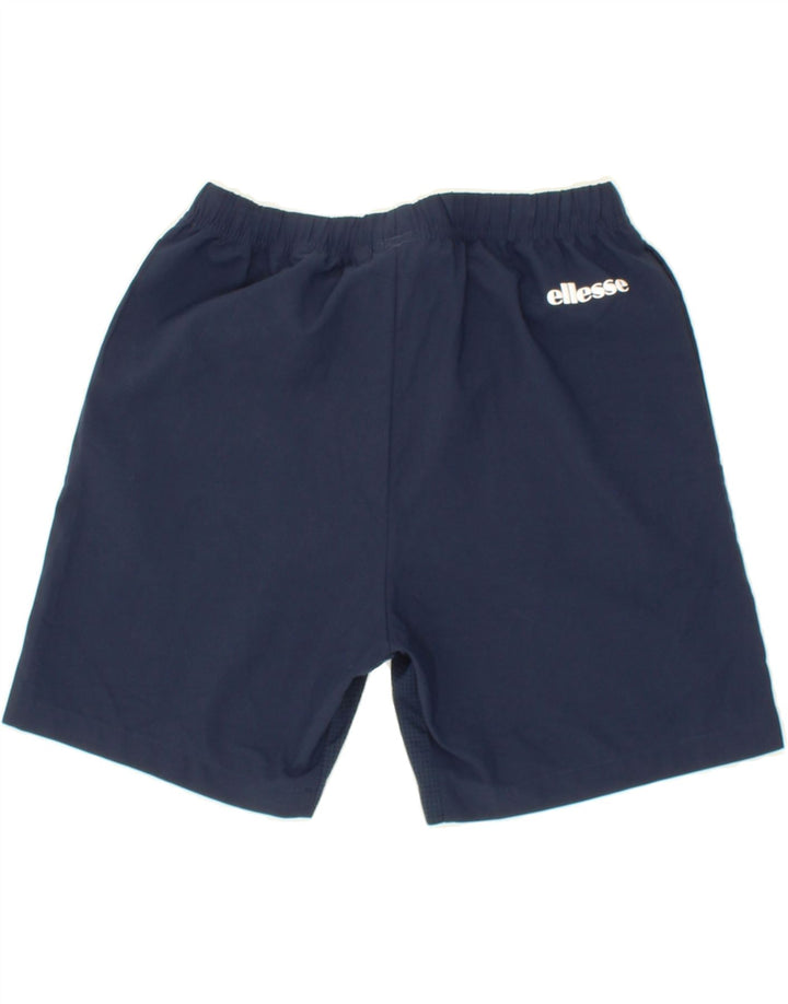 ELLESSE Boys Sport Shorts 11-12 Years Navy Blue Polyester Vintage Ellesse and Second-Hand Ellesse from Messina Hembry 