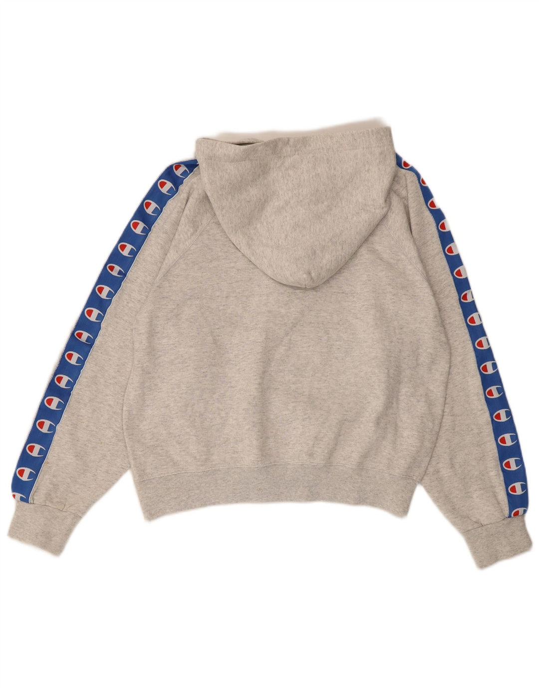 CHAMPION Damen-Pullover mit übergroßem grafischem Kapuzenpullover, Gr. 10, Größe S, Grau
