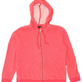 TOMMY HILFIGER Womens Zip Hoodie Sweater UK 16 Large Pink Cotton | Vintage Tommy Hilfiger | Thrift | Second-Hand Tommy Hilfiger | Used Clothing | Messina Hembry 