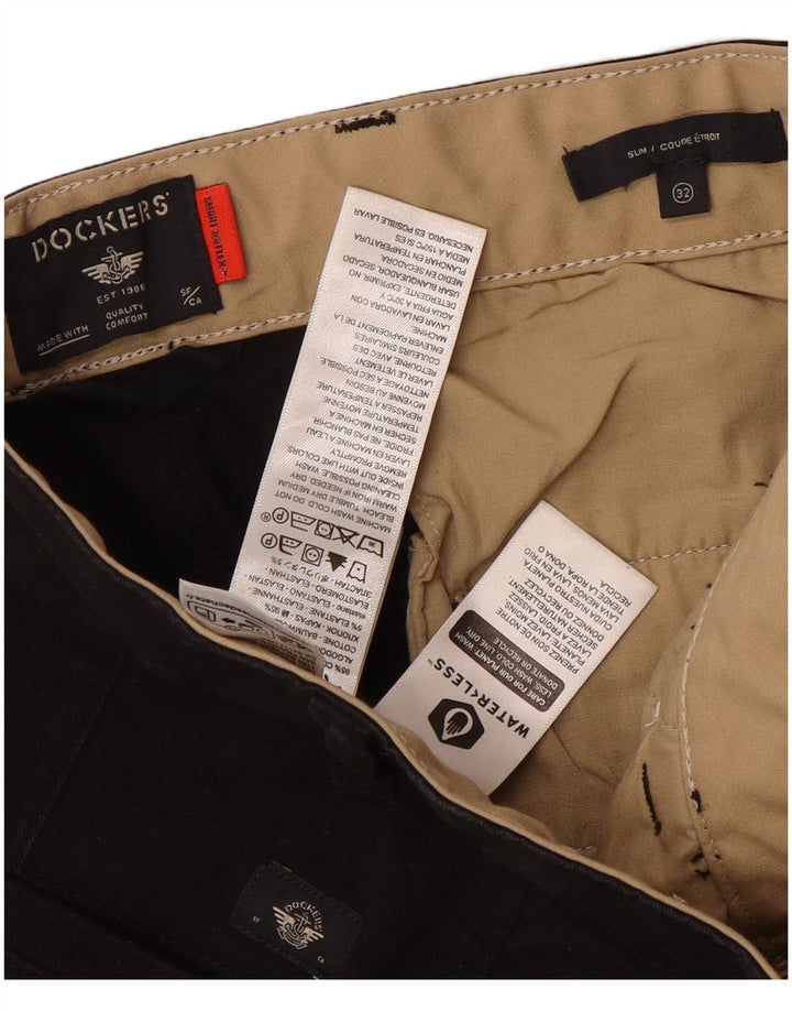Dockers Slim Chino-Hose für Herren, W32, L33, braune Baumwolle