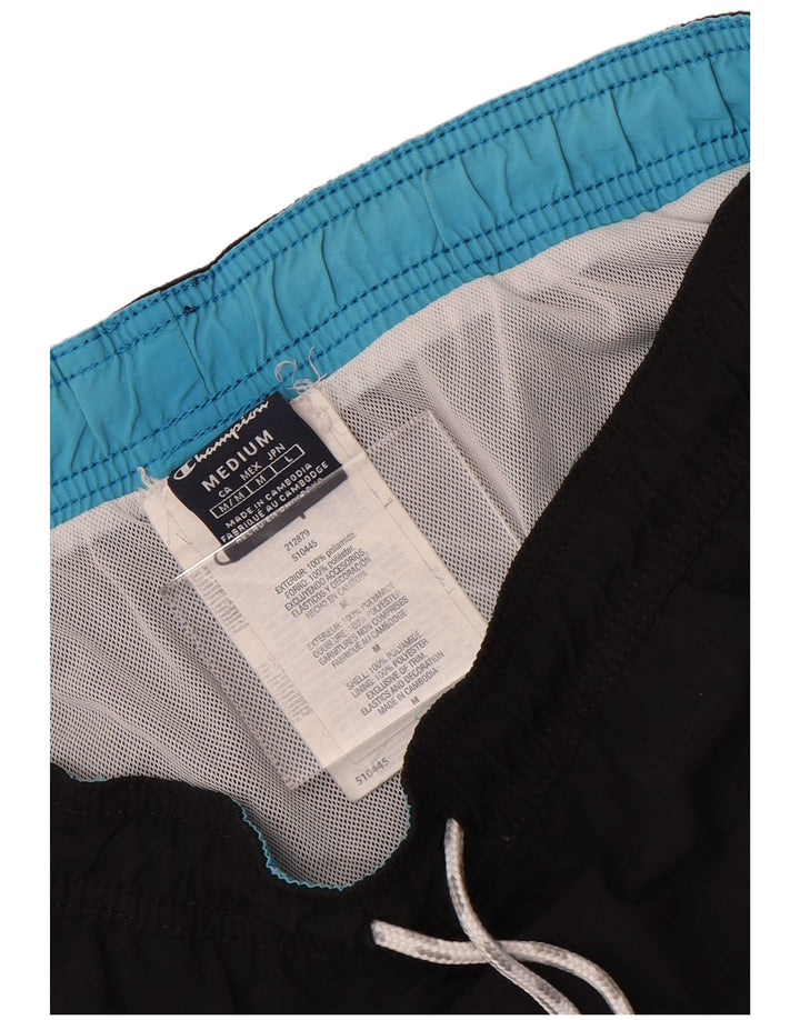 Champion Herren Badeshorts mit Grafik, Mittelschwarz, Polyamid