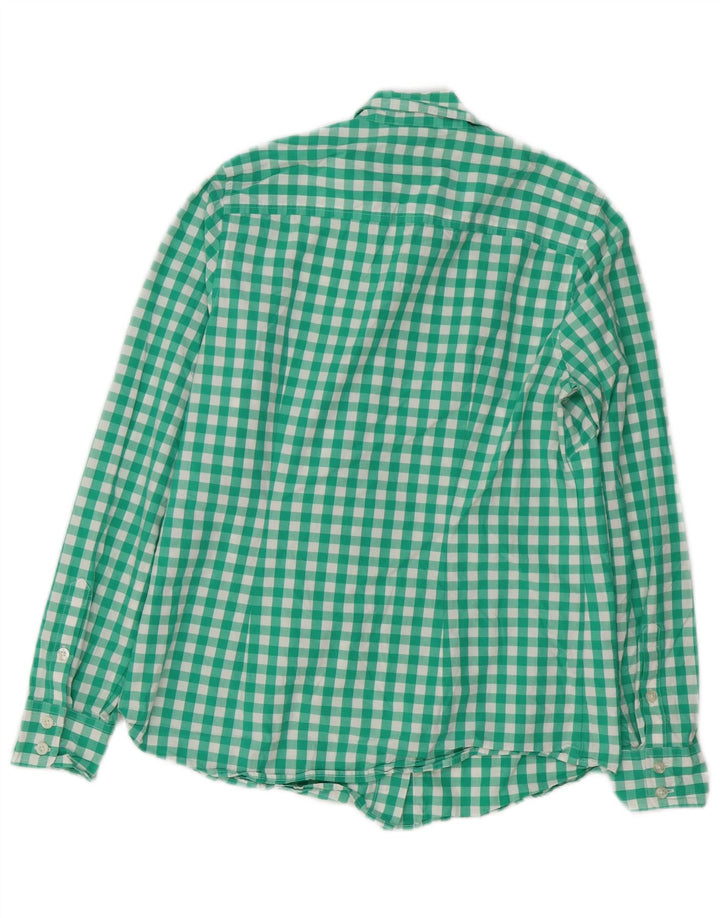 VINEYARD VINES Damenhemd US 6 Mittelgrüne Gingham-Baumwolle