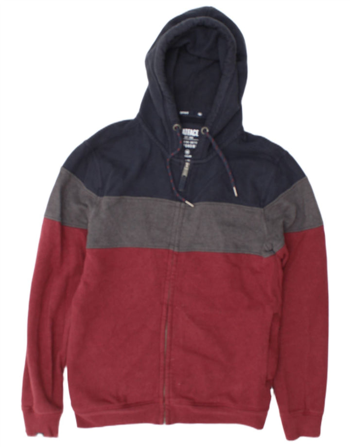 Fat Face Herren-Kapuzenpullover mit Reißverschluss, mittelgroß, mehrfarbig, Colourblock-Baumwolle
